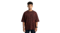 Maroon Acid Wash Oversized T-shirt